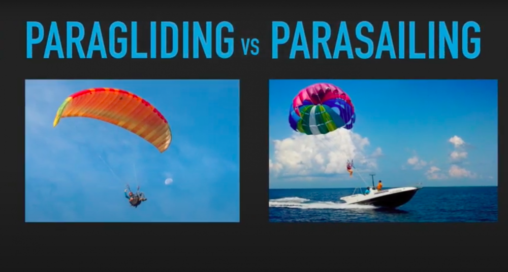 What is the difference between Paragliding and Parasailing? Temple Pilots