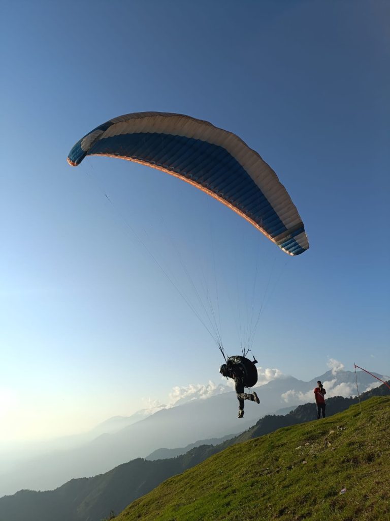Paraglider Take off photo