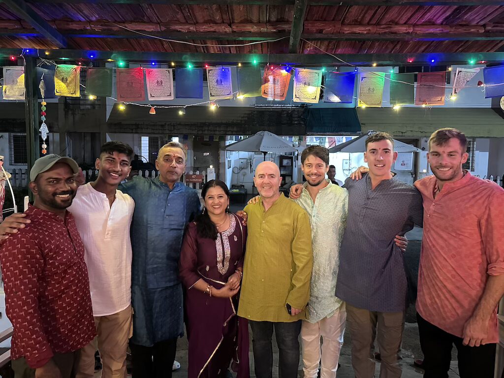 INternational Paragliding Student at Temple Pilots During Diwali