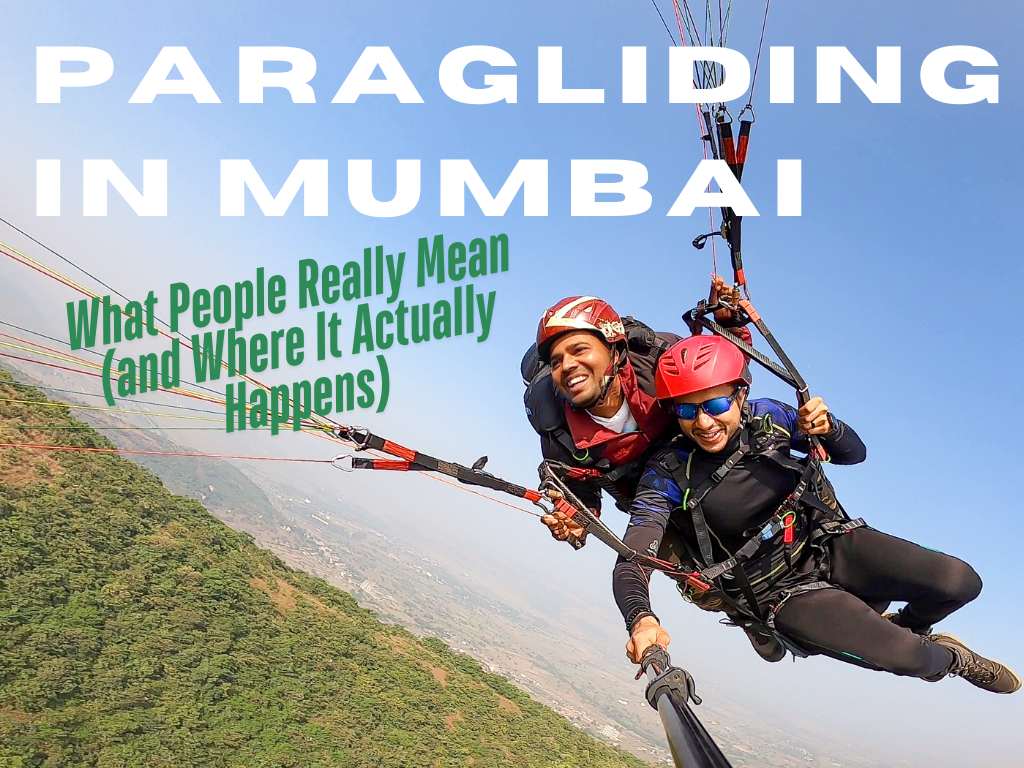 feature image of blog on paragliding in Mumbai