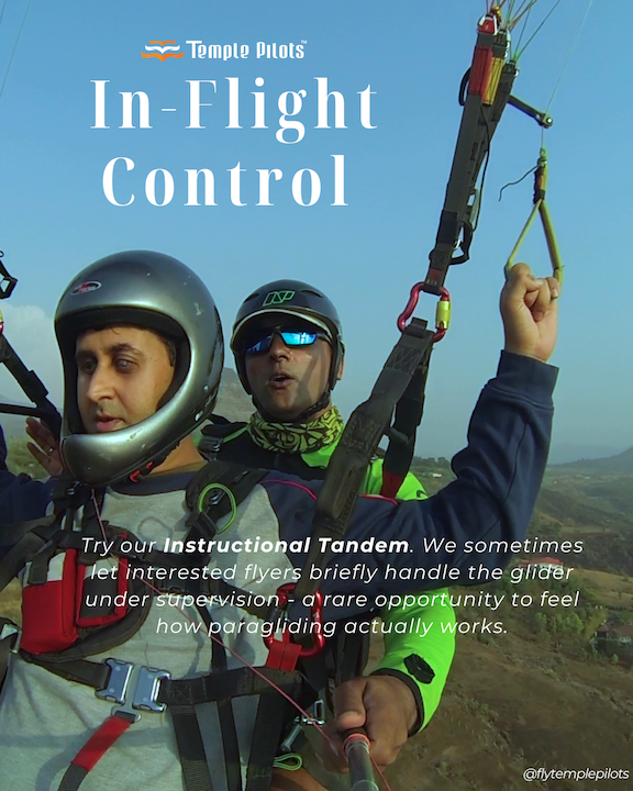 Instructional Tandem In-Flight Control