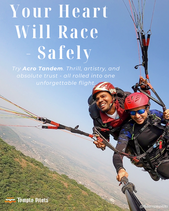 Acro tandem Paragliding Your Heart Will Race - Safely