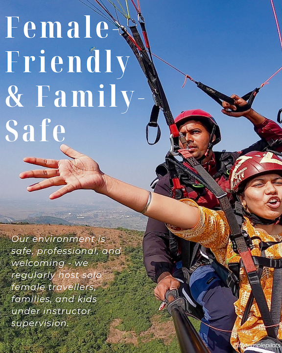 Safe Family friendly paragliding school