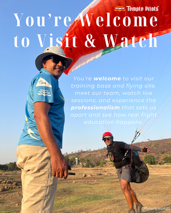 You’re Welcome to Visit & Watch paragliding operation