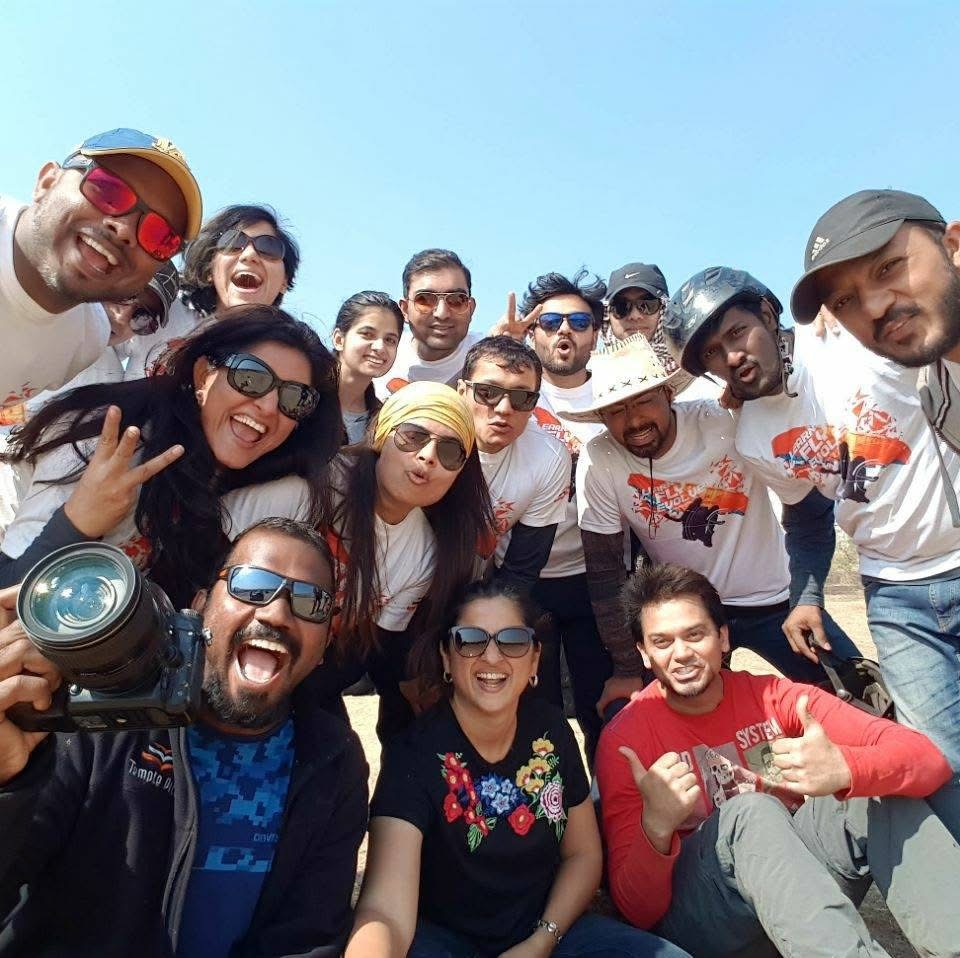 Paragliding students pilots of Temple Pilots