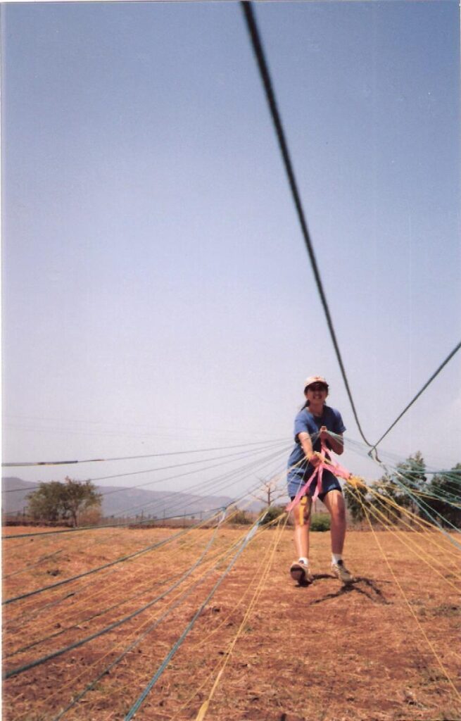 Indian Girl Paragliding in 1998