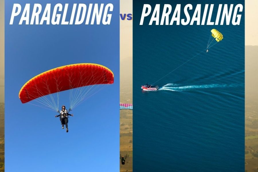 Paragliding vs Parasailing