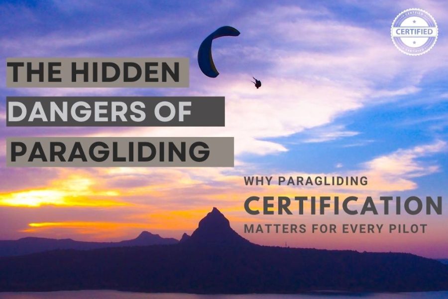 Blog banner for why Paragliding certification is important.
