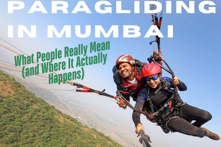 feature image of blog on paragliding in Mumbai