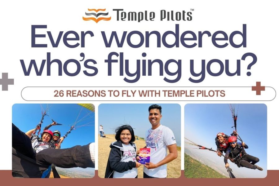 Tandem Paragliding in Kamshet - Kamshet Paraglding 26 reason to choose Temple Pilots