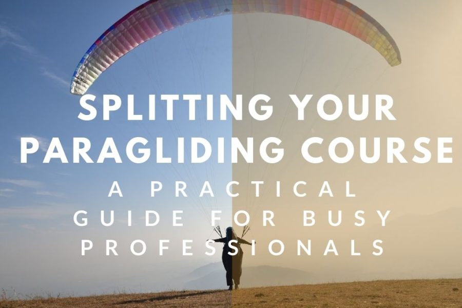 Banner Splitting Paragliding training