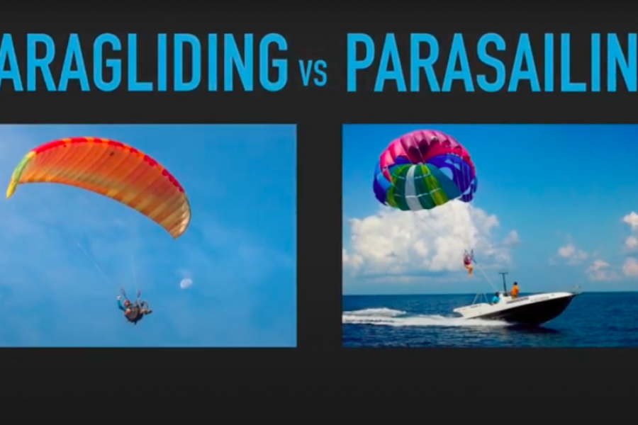 Difference between Parasailing and Paragliding
